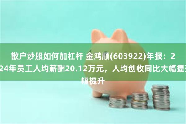 散户炒股如何加杠杆 金鸿顺(603922)年报：2024年员工人均薪酬20.12万元，人均创收同比大幅提升
